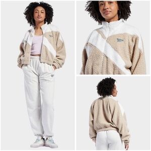 Reebok Classic Sherpa Track Jacket Size S